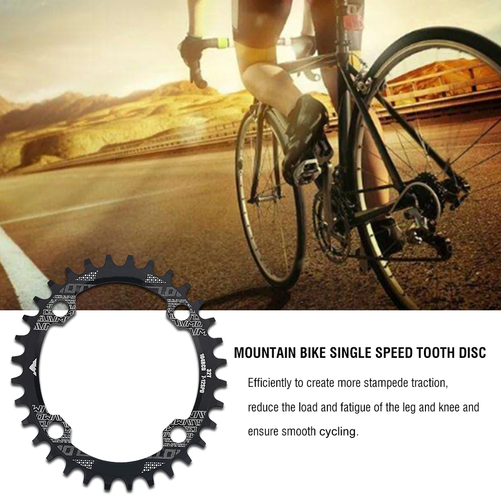 Овальная узкая широкая цепь MTB горный велосипед 32T 34T 38T коронка шатун один зуб пластина части 104 BCD