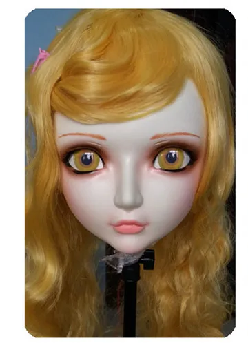 (GL021) Женщины/Девочка милая Смола полуголовы Kigurumi BJD Маска Косплей японское аниме