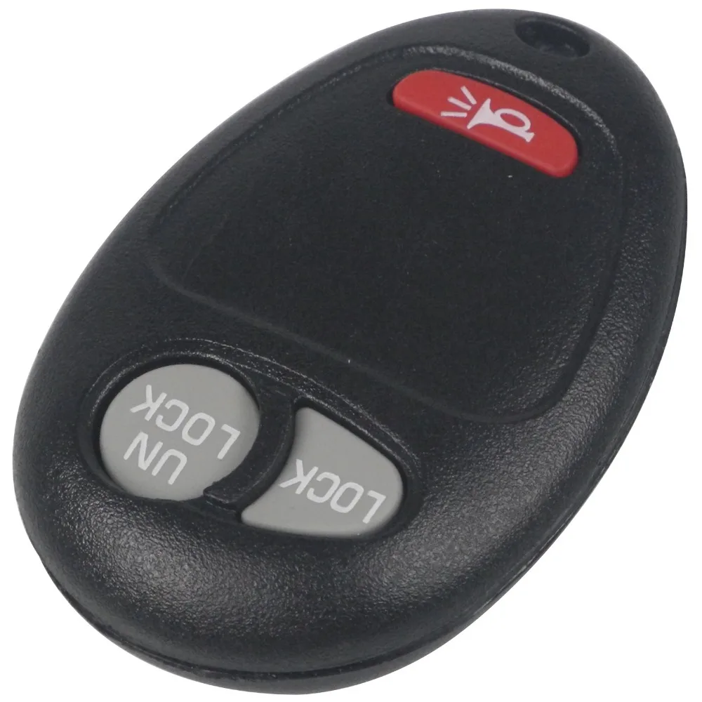 

jingyuqin Universal Car Key Shell 2+1 Panic 3 Buttons FOB Remote Case Cover For Buick Hummer H3 2009 H3T Without Key Chip