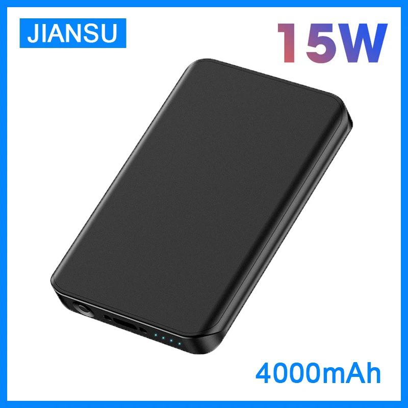 15W Magnetic Wireless Power Bank For Magsafe Charger PowerBank Fast Charging For iPhone 12 Magsafing External Auxiliary Battery
