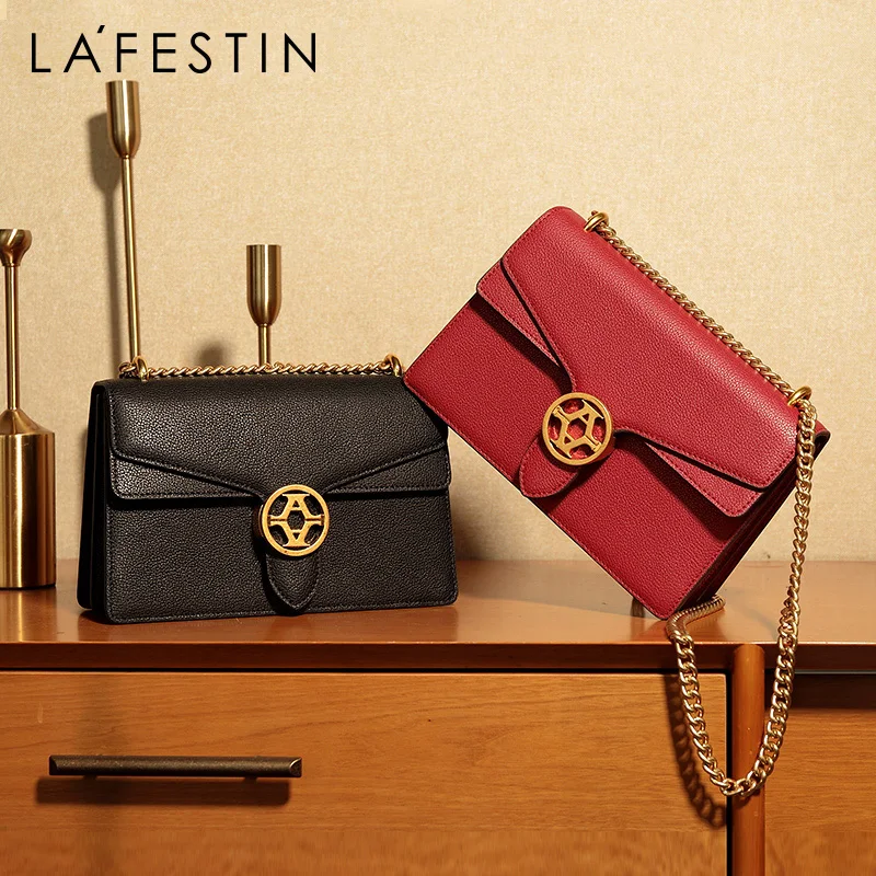 LA FESTIN Designer 2021 New Classic Temperament Single Shoulder Messenger Fashion Women Underarm Crossbody Square Bag All-match | Багаж и