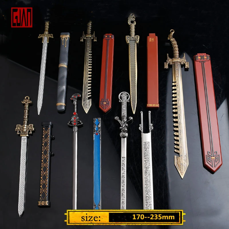 Online Game Yuanhong Shark Tooth Sword Tai A Mo Mei Tianwen 17 Cm Large Shark Tooth Alloy Sheath Knife Weapon Toy Swords Aliexpress