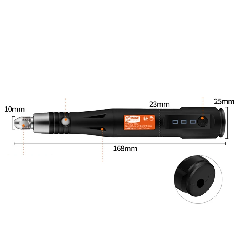 cnc wood router machine SINAIJIE 15000Rpm Adjustable Electric Grinder Drill Rotary Tool Grinder USB Engraving Pen With Drilling Tool cutting saw machine