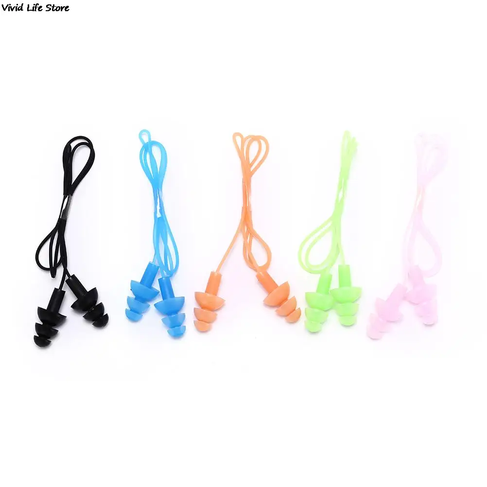 

8 Colors Universal Soft Silicone Swimming Ear Plugs Earplugs Pool Accessories Water Sports Swim Ear Plug 1Pair