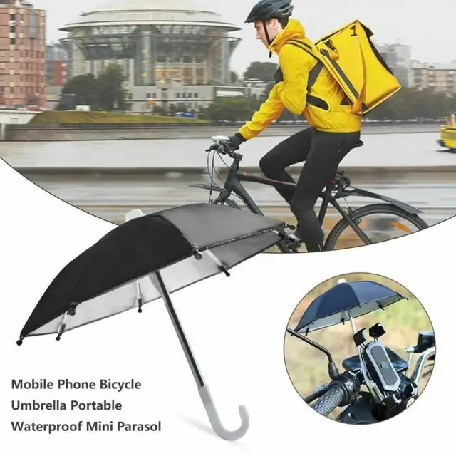 1PC Handy Halter Motorrad Fahrrad Regenschirm Tragbare Wasserdichte Mini  Sonnenschirm Wasserdichte Anti-durchlässigkeit Spielzeug Regenschirm -  AliExpress