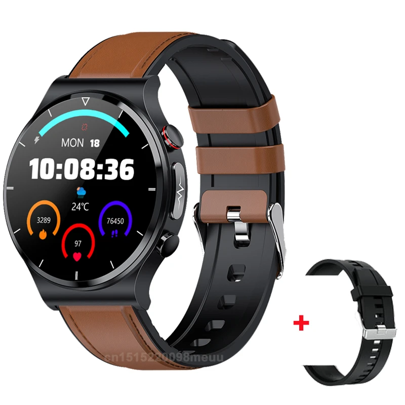 E88 Smart Watch Men Watch 1.32 inch Screen EGG Collector IP68 Waterproof BodyTemperature Wireless charger Watches PK E80 E86 
