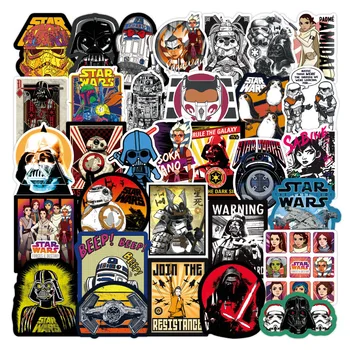 

100 Pcs Star Wars Graffiti Stickers Waterproof PVC Sticker for Skateboard Helmet Luggage Computer Laptop Car Styling DIY Toys