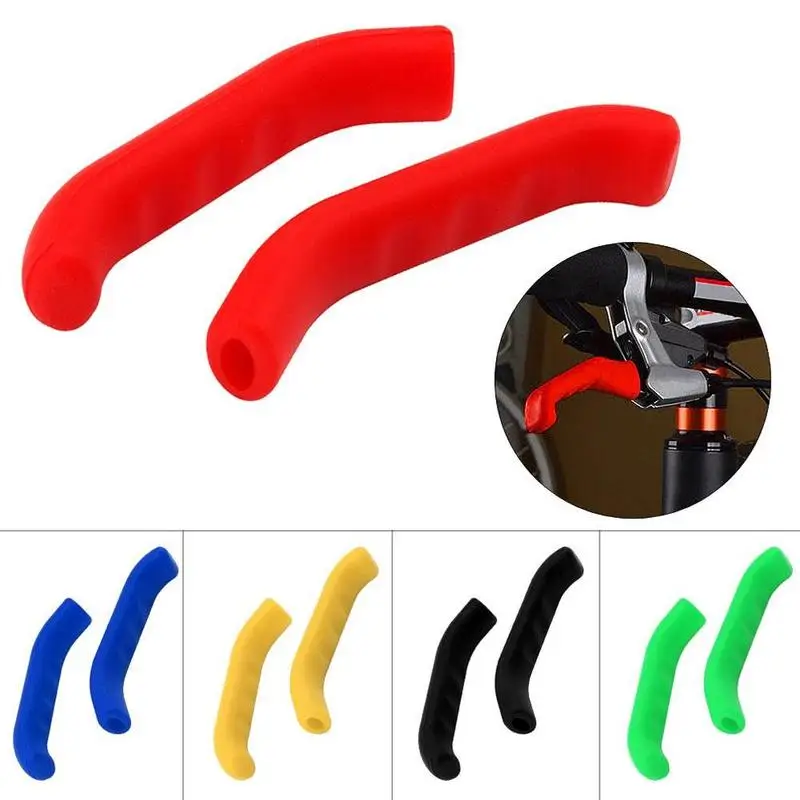 Bicycle Silicone Gel Brake Handle Lever Cover Protect Mountain Road Bike Protection Sleeve Scooter 1 Pair