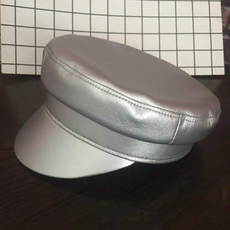 all leather hat