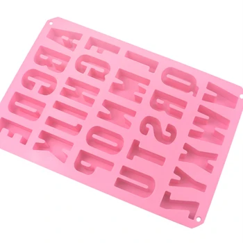 

3D English Letters Silicon Alphabet Concrete Molds Durable Concrete Ornaments Decoration For DIY Gypsum Processing Concrete