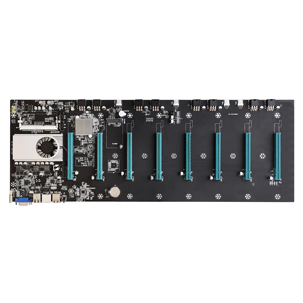 BTC-S37 Pro Mining Motherboard 8 PCIE 16X Graph Card SODIMM DDR3 SATA3.0 Support VGA and HDMI-Compatible for BTC Miner Machine mother board gaming pc