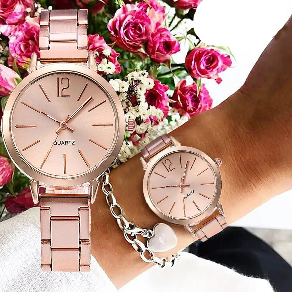 

Luxu Fashion Women Watches Round Dail Stainless Steel Band Marble Strap Watch Analog Luxury Silver Clock Casual Quartz 2019 #D