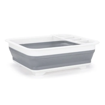 

Promotion! Foldable Dish Rack Kitchen Storage Holder Drainer Bowl Tableware Plate Portable Drying Rack Home Shelf Dinnerware Org