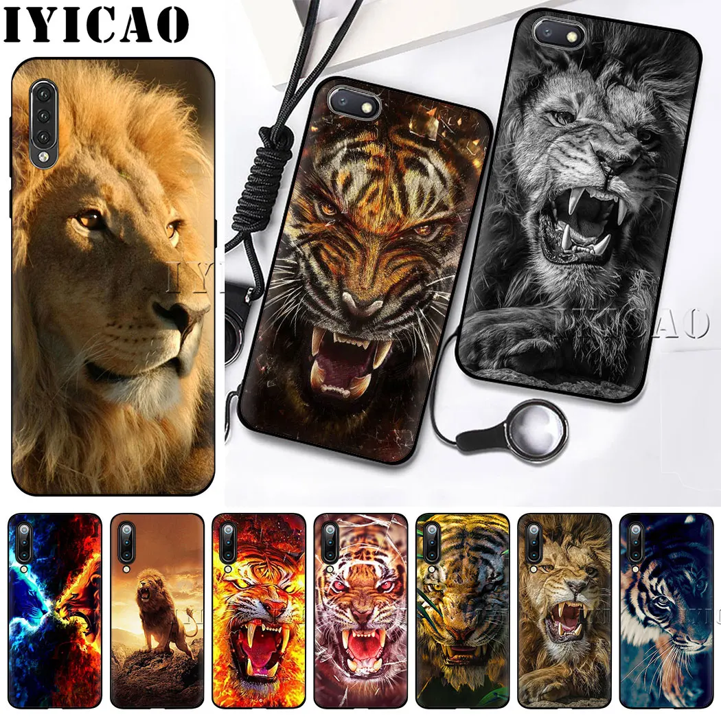 IYICAO Тигр Лев Мягкий чехол для Xiaomi mi 9 8 6 A2 Lite A3 9T Pro A1 F1 макс 3 2S CC9E 8SE телефона |