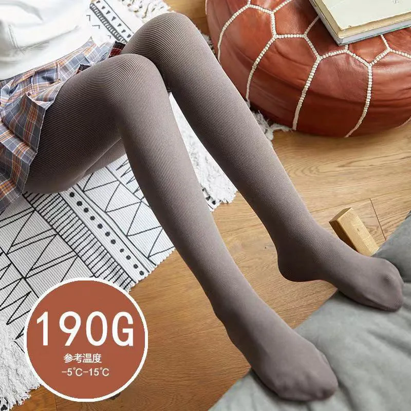 dark khaki tights Дропшиппинг Новое поступление зимние полосатые теплые плотные колготки женские - Цвет: dark khaki tights