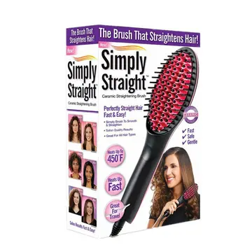 

Electric Straight Hair Comb Magic Hair Comb Comb Negative Ion Comb Ion Hair Straightener Brush With Led Display