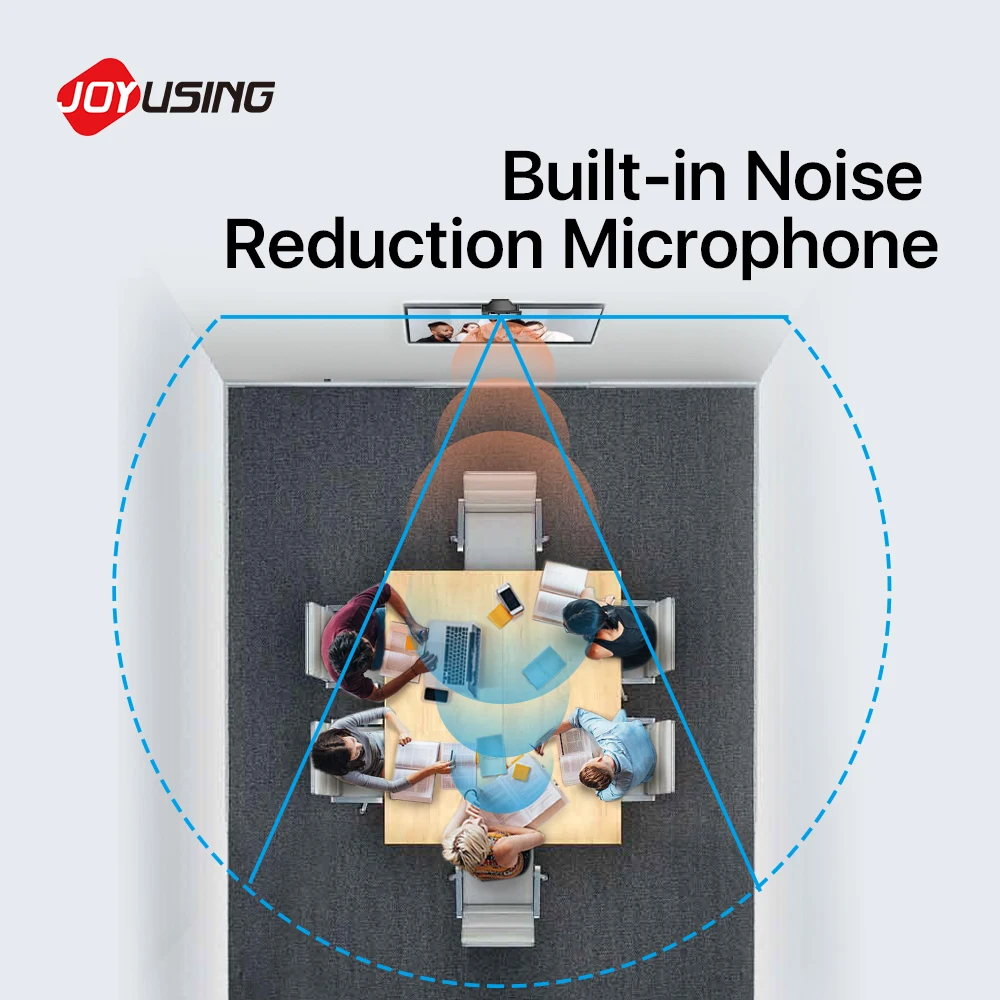 Веб камера JOYUSING N800 4K Ultra HD с микрофоном USB веб 8 МП для онлайн занятий встреч прямых