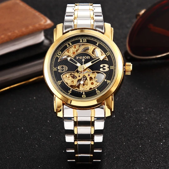 

Fashion Brand Men Watch WILON Genuine Automatic Mechanical Watch Casual Business Watch Waterproof Wristwatch Relogio Masculino
