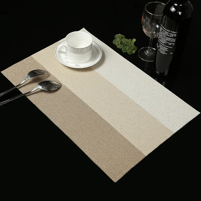 

New style hot-selling high-grade PVC non-slip heat insulation placemat European style western table mat environmental protection