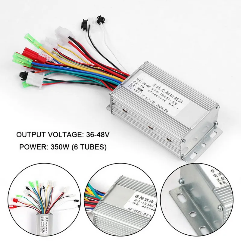 

DC 36V/48V 350W Brushless DC Motor Regulator Speed Controller 103x70x35mm For Electric Bicycle E-bike Scooter