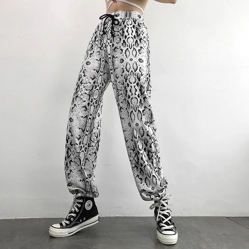 Summer Casual Crochet Pant Snake Print 