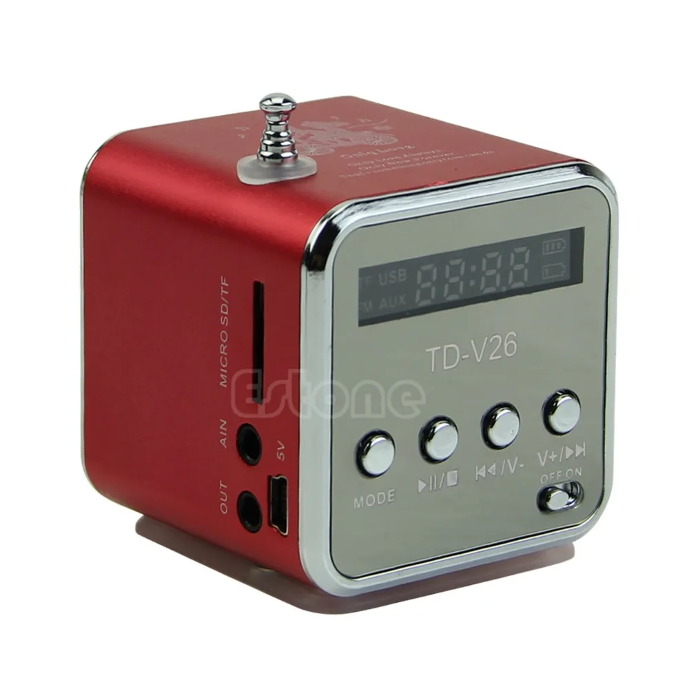 Мини Micro SD TF USB динамик музыкальный плеер портативный FM Радио стерео ПК mp3
