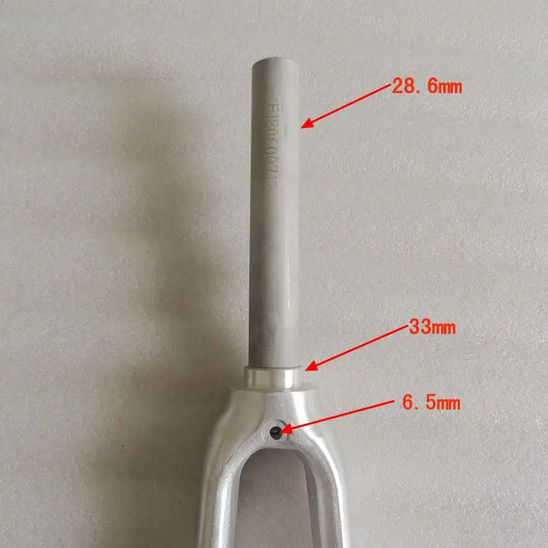 26er без живописи 650C дорожный велосипед вилка 33 мм коническая твердая вилка 550 г алюминиевый Передняя вилка для велосипеда