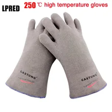 Термоизоляционные перчатки на 250 градусов, термостойкие перчатки, огнестойкие, противопожарные, Арамидные, тканые