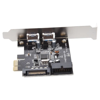 

SuperSpeed 2-Port USB 3.0 PCI-E PCI Express 19-pin USB3.0 4-pin IDE Connector Low Profile