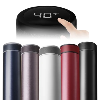

400ml Smart Temperature Display Thermos Stainless Steel316 Insulated Vacuum Cup Mug Bottle Watertight Flask for Water Tea Gift