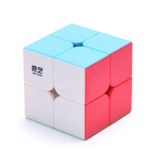 QiYi Профессиональный 2x2x2 куб скорость для магической головоломки антистресс Нео Куб наклейка Cubo Magico детские образовательные игрушки