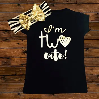 

Summer Baby Girls Boys Unisex Casual All-match Style Short Sleeves Lovely Letters Printing Round Collar Cool T-shirt