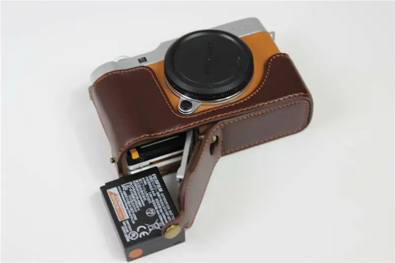 Сумка для камеры из натуральной кожи, чехол для Fujifilm X-A7 Fuji XA7, защитный чехол для батареи