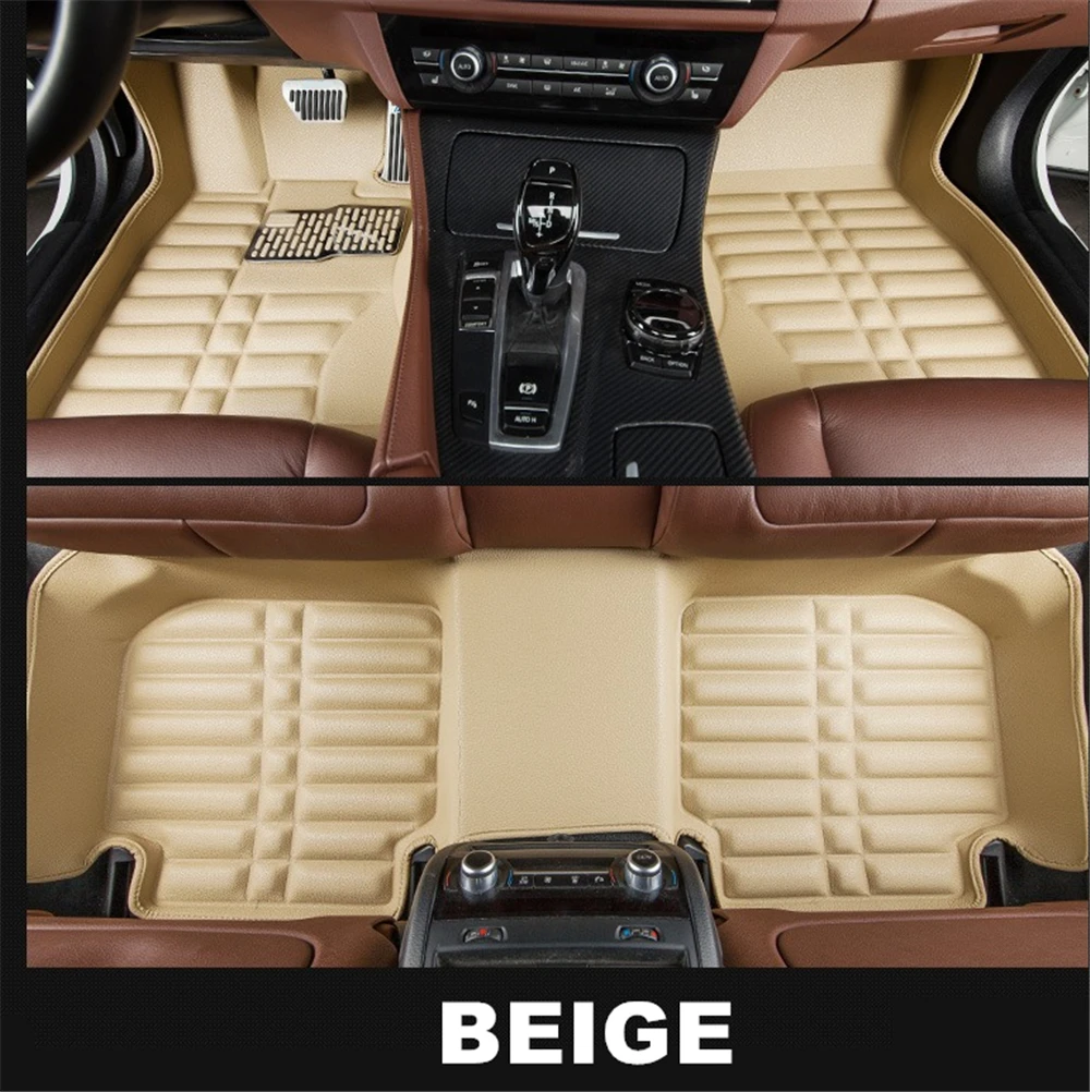 SJ 3D Waterproof Custom Car Floor Mats Front & Rear FloorLiner Styling Auto Carpet Mat Fit for Peug