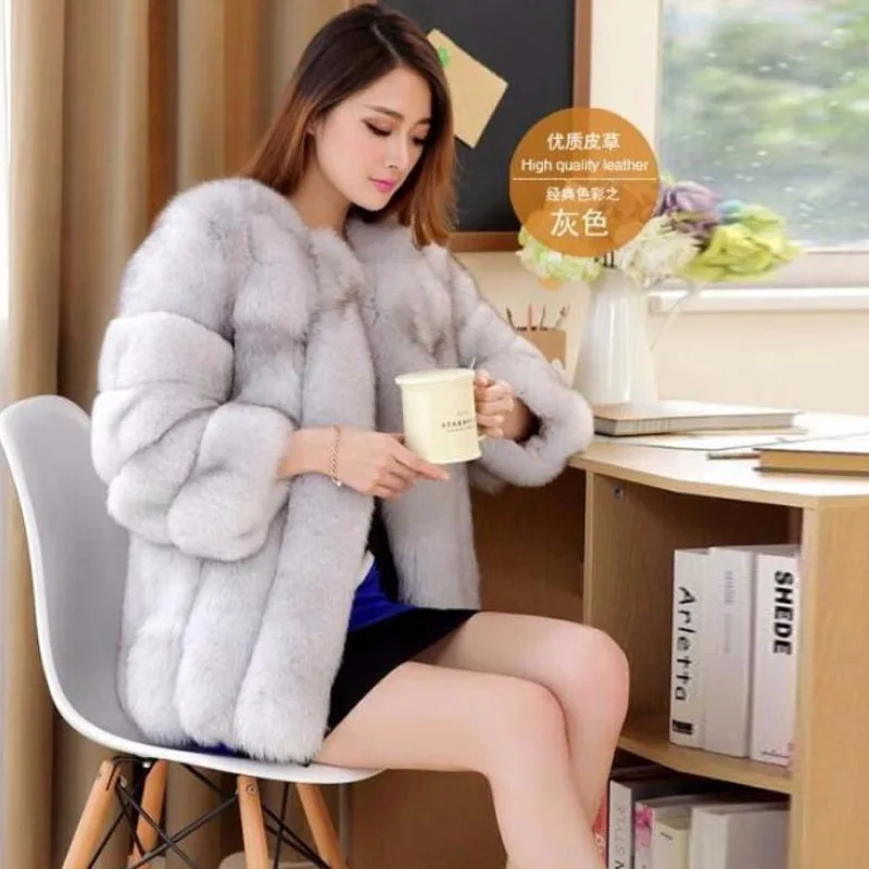 Зима 2019 5XL 6XL Плюс Размер зимняя куртка женская розовая шуба из искусственного