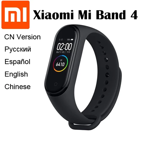 2019 Original Xiaomi Mi Band 4 Smart Band Bluetooth 5.0 0.95inch AMOLED Screen Heart Rate Fitness Waterproof 135mAh Battery