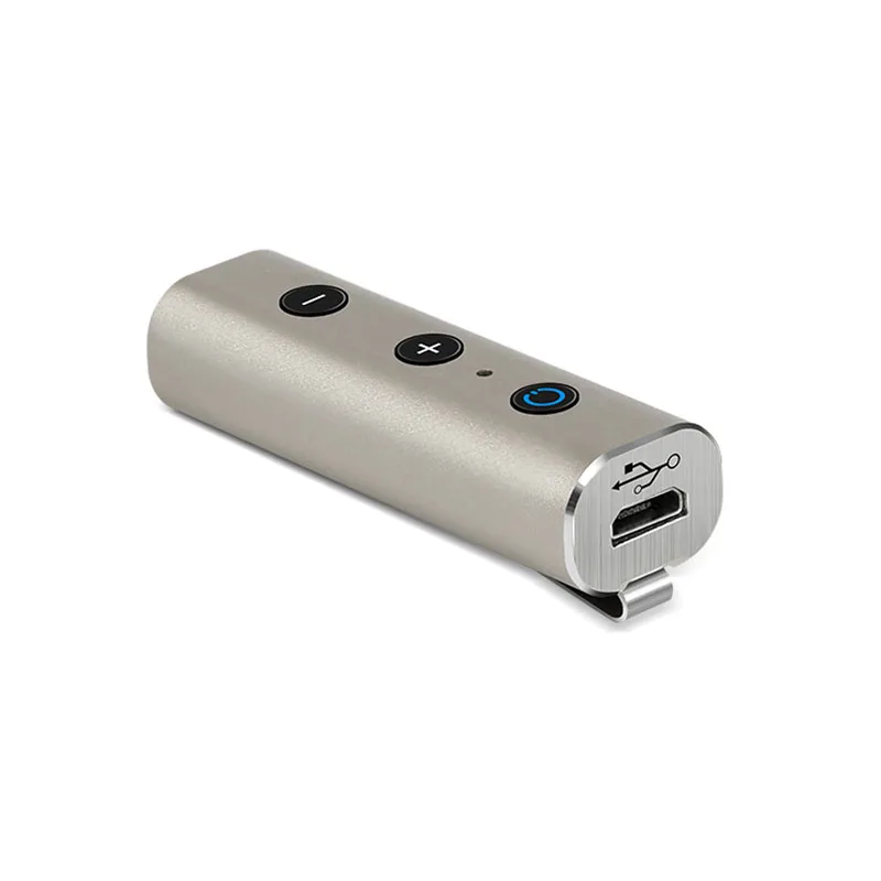 Mini Metal Stainless Steel Bluetooth Headphone Audio Receiver And 3 5mm Adapter 2 in 1 Wireless 4 2 for Headphone Speaker