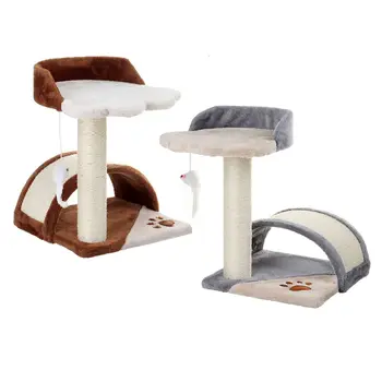 

Domestic Delivery Cat Jumping Toy with Ladder Scratching Wood Climbing Tree for Cat Climbing Frame Cat Furniture Scratching Post