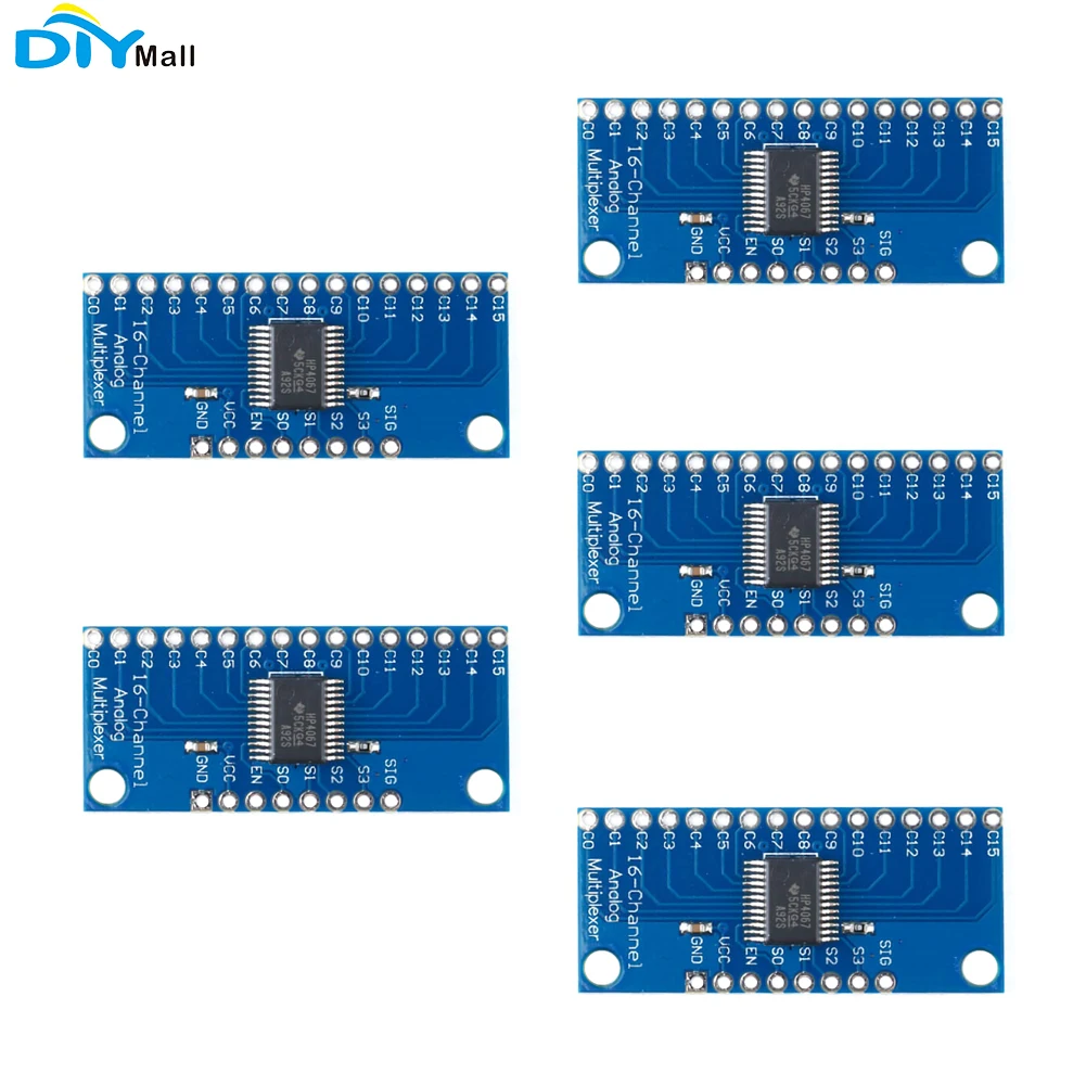 

5pcs CD74HC4067 16-Channel ADC Analog Digital Multiplexer High-speed Breakout Board Module For Arduino 74HC4067