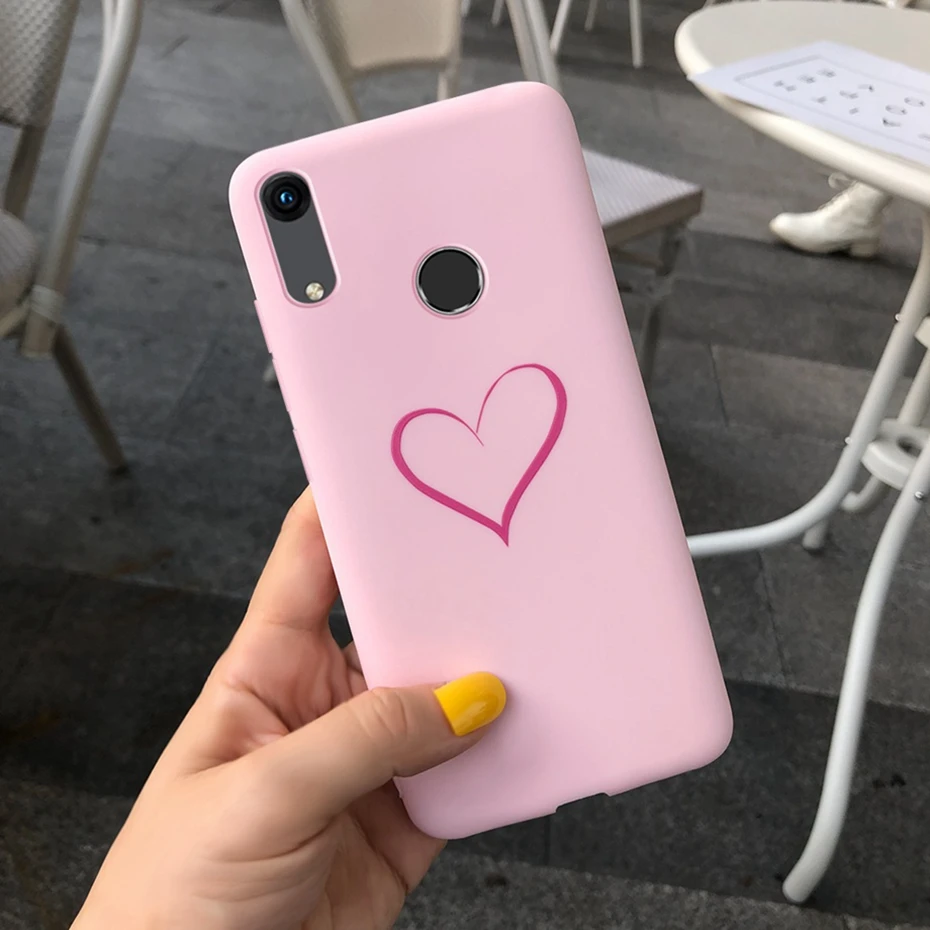 Синий Чехол для huawei Honor 8A, чехол, мягкий, с рисунком, ТПУ, силиконовый, задняя крышка, бампер, чехол для huawei Fundas Honor 8A A8, JAT-LX1, чехол для телефона - Цвет: Синий