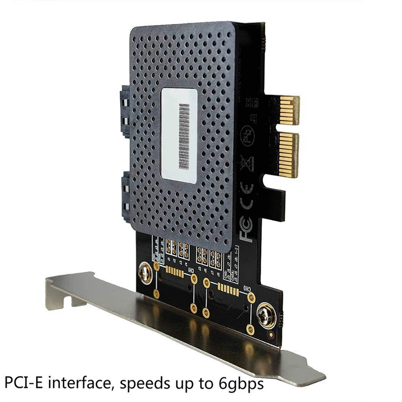 6 Гбит/с Pci Express Pcie Pci-E на 2 порта Sata 3,0 портов контроллер расширения адаптера