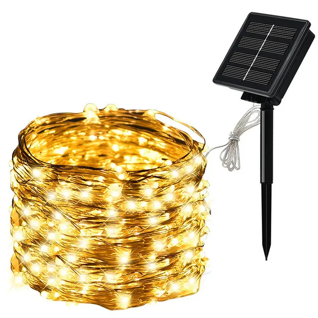 brightest outdoor solar lights Solar String Fairy Lights 10m 100LED / 5M 50 LED Waterproof Outdoor Garland Solar Power Lamp Christmas for Garden Decoration. outdoor solar lights for house Solar Lamps