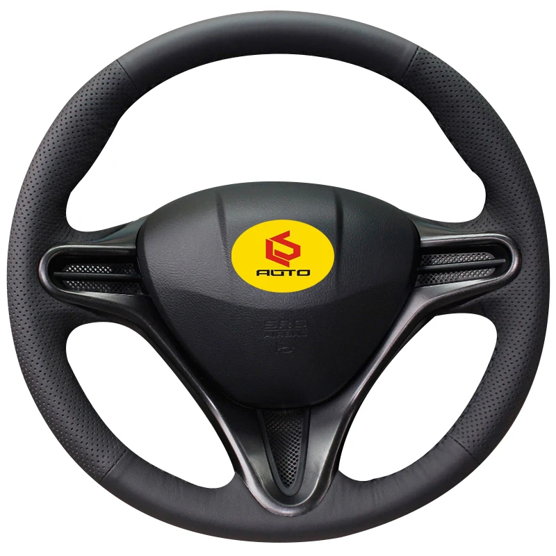 Оплетка на руль для Honda Civic 8 2006 2011 (3 спицы) кожаный чехол автомобильные аксессуары