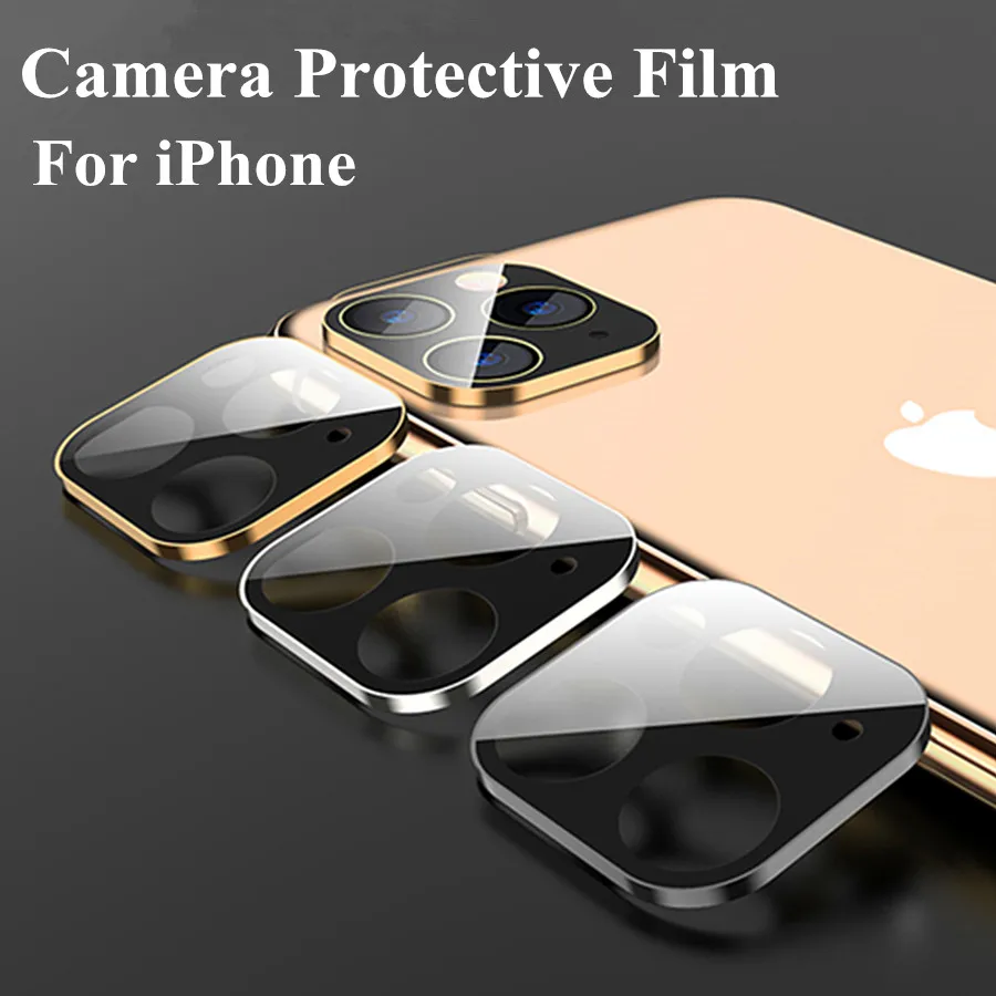 Роскошный металлический алюминиевый протектор для объектива камеры для iPhone 11, Защитное стекло для камеры, пленка для iPhone 11 Pro X XR XS Max