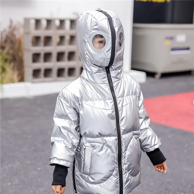 Spider-Man Boys Hoodies Winter Cartoon Jackets Hoodies for Boys Thick Warm Kids Coats Boys jackets Children Clothing CL103 - Цвет: Серебристый