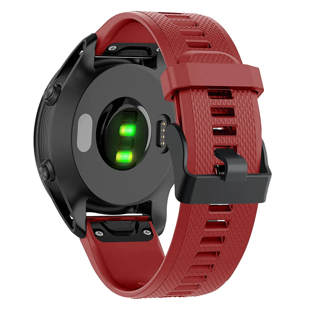 22 см силиконовый ремешок для Garmin Forerunner 945/935/Fenix 5/Plus различные цвета свет и гибкая Мода