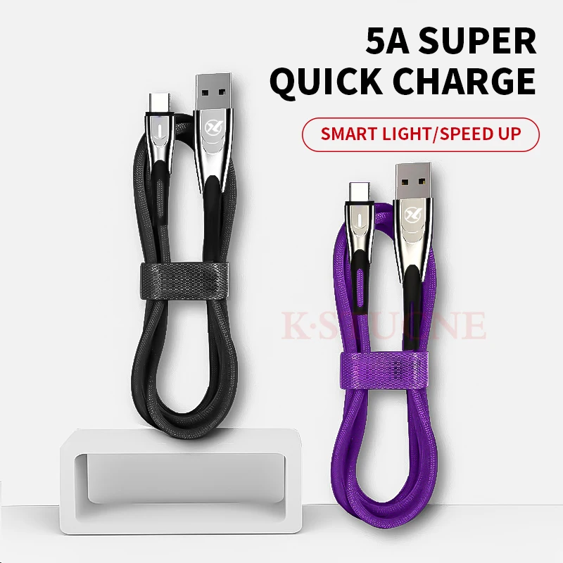 Кабель usb type C для huawei mate 30 20 P30 P20 Pro 5A 40 Вт USBC быстрое зарядное устройство для samsung S9 USB-C кабель type-C
