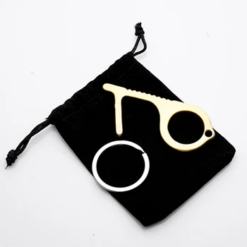 

Fast Shipoing In Stock Family Health Convenient Portable Platstic Press Elevator Tool Hygiene Hand Antimicrobial Brass EDC Door