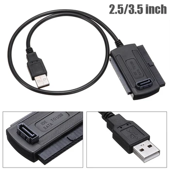 

For PC Laptop Converter 1pc 3 in 1 USB 2.0 IDE SATA 5.25 S-ATA 2.5 3.5 Inch Hard Drive Disk HDD Adapter Cable Pohiks