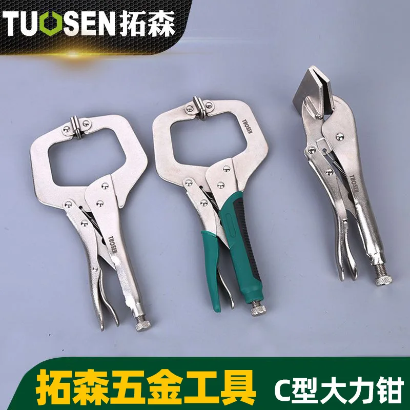 

Extension Sen C Type Clamp Tablet Clamp D-Shape Square Mouth Vise Grips Manual Welding Tongs 11-Inch C- type Lock Wrench Hardwar